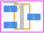 MC2850 - ISAHAYA ELECTRONICS CORPORATION PCB footprint - SOT23 (3-Pin) - SOT23 (3-Pin) - SC-70