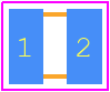 201CHA390JSLEROHS - EXXELIA PCB footprint - Capacitor Chip Non-polarised - Capacitor Chip Non-polarised - 201CHA390JSLEROHS