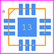 XHF-73M+ - Mini-Circuits PCB footprint - Quad Flat No-Lead - Quad Flat No-Lead - DQ1225_2023-1