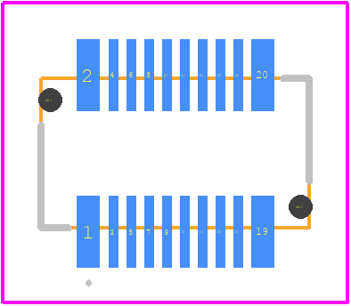 WR-20PB-VF-N1-R1500 - JAE PCB footprint - Other - Other - WR-20PB-VF-N1-R1500