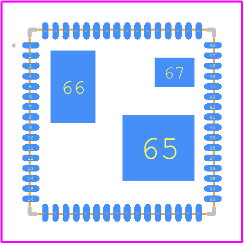 dsPIC33CDVC128MP506T-E/M9 - Microchip PCB footprint - Other - Other - 64-Lead Very Thin Grid Array Quad Flat, No Lead Package (M9) - 9x9x0.927 mm Body[VGQFN]