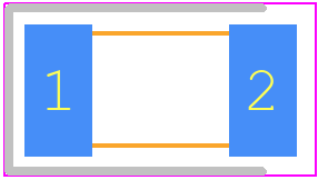 CWR16HB106KBEZ - Vishay PCB footprint - Capacitor Chip Polarised - Capacitor Chip Polarised - CWR16 Code C