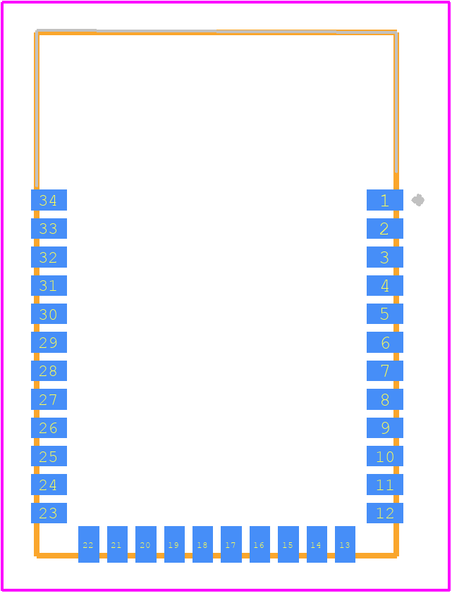 CYBT-483039-02 - Infineon PCB footprint - Other - Other - CYBT-483039-02-1
