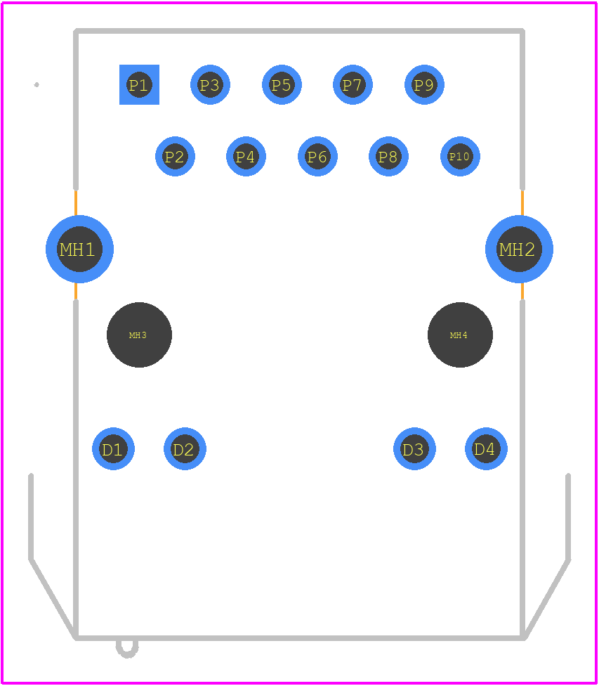 A60-113-331P411 - EDAC PCB footprint - Other - Other - A60-113-331P411-4