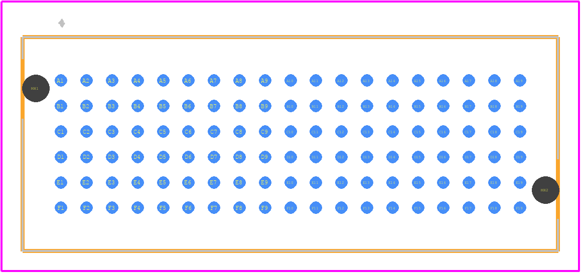 ASP-105885-01 - SAMTEC PCB footprint - Other - Other - ASP-105885-01-3
