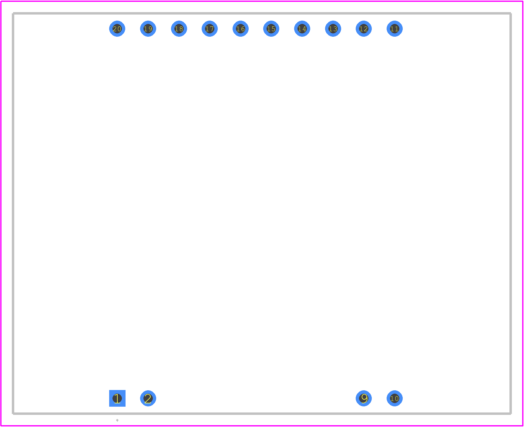 EA DOGS164W-A - Display Visions PCB footprint - Other - Other - 40.00mm x 33.00mm x 2.60mm