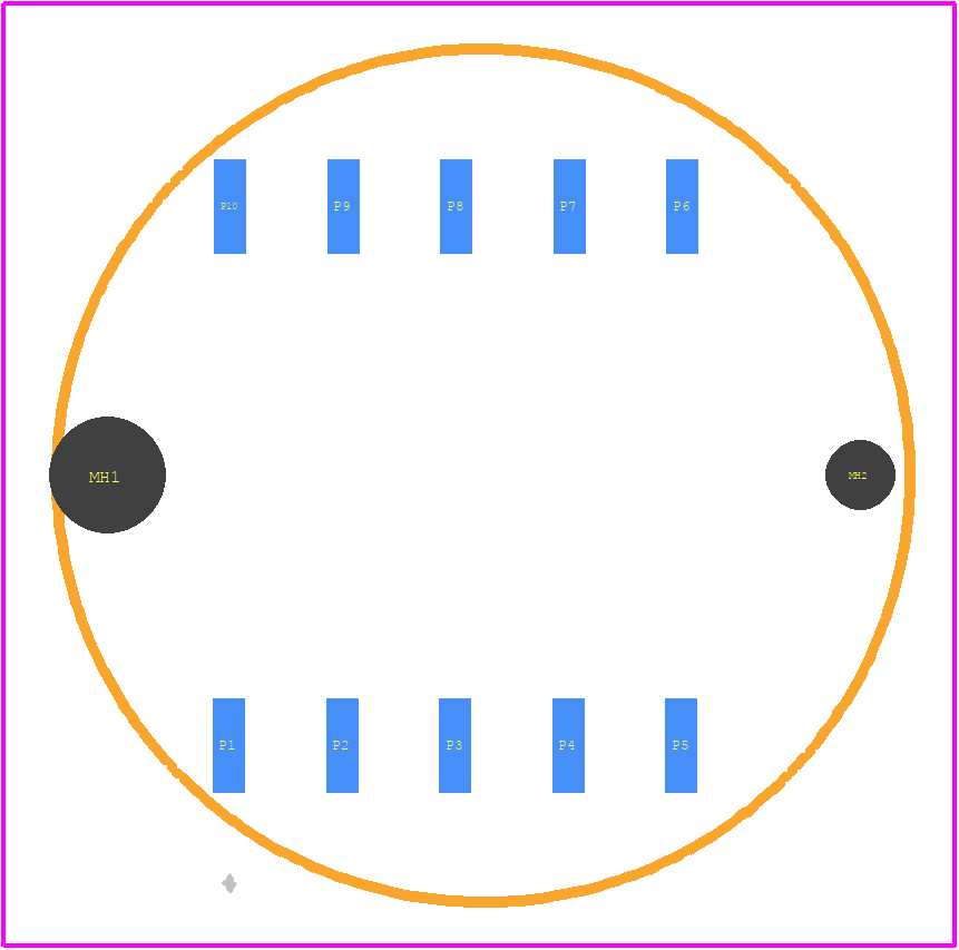 21033812410 - HARTING PCB footprint - Other - Other - 21 03 381 2410-2