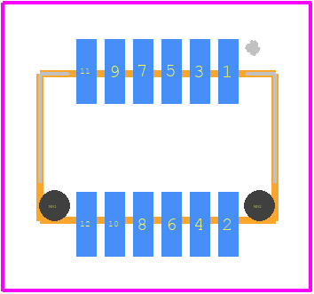 53364-1270 - Molex PCB footprint - Other - Other - 53364-1270-2