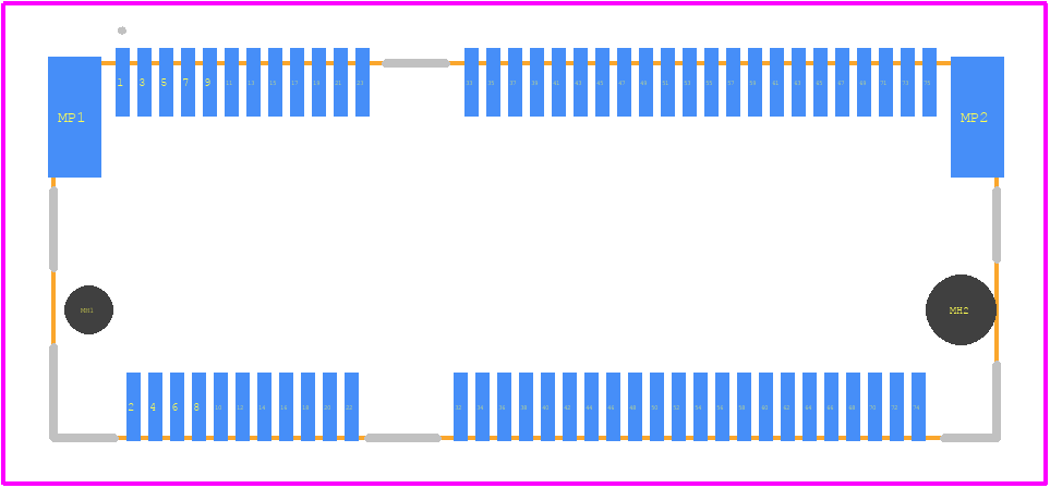 123A-40E00 - ATTEND PCB footprint - Other - Other - 123A-40E00-1