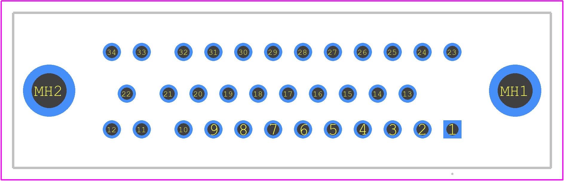 PD-1634BA(09) - Hirose PCB footprint - Other - Other - PD-1634BA(09)-1