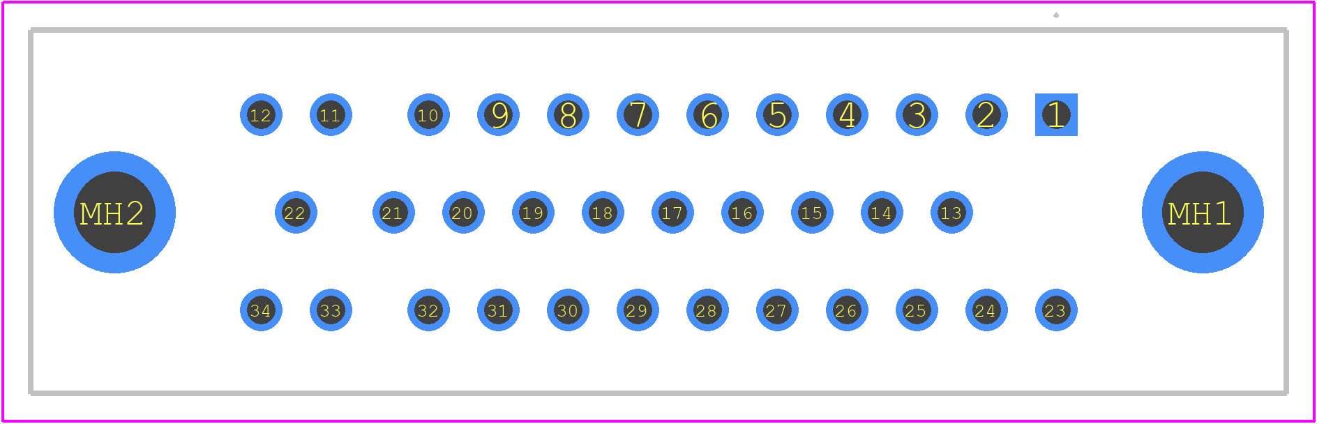 SD-1634A(09) - Hirose PCB footprint - Other - Other - SD-1634A(09)-2