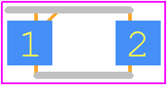 DSS14UTR - SMC Diode Solutions PCB footprint - Small Outline Diode Flat Lead - Small Outline Diode Flat Lead - DSS14UTR