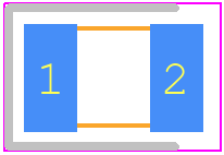 MA4P7464F-1072T - MACOM PCB footprint - Diodes Chip - Diodes Chip - Non Magnetic SMQ MELF PIN Diode