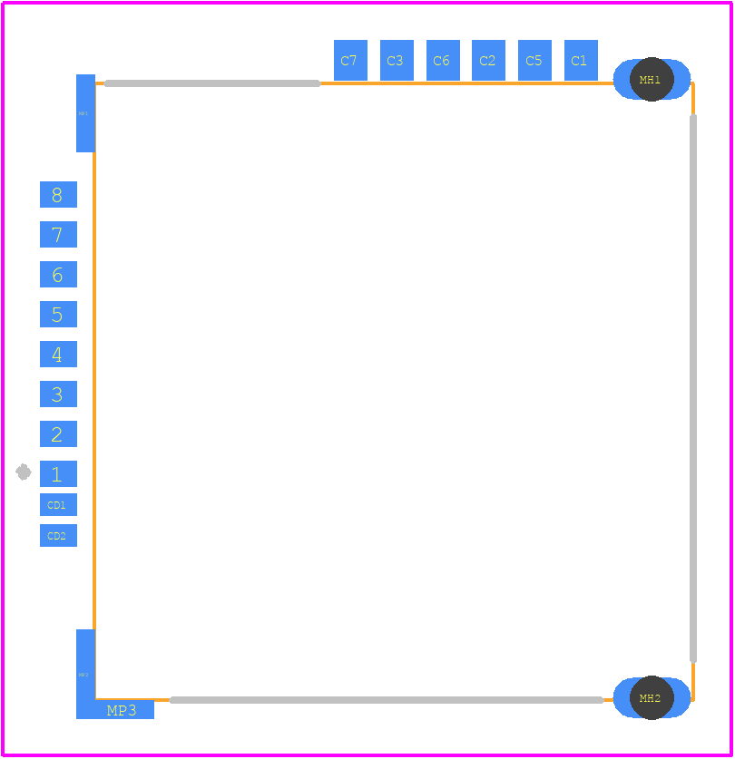 MUP-M618 - MUP PCB footprint - Other - Other - MUP-M618