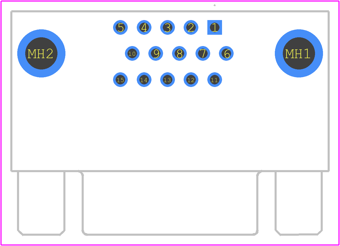 ICD15S13E4GV00LF - Amphenol PCB footprint - Other - Other - ICD15S13E4GV00LF-2