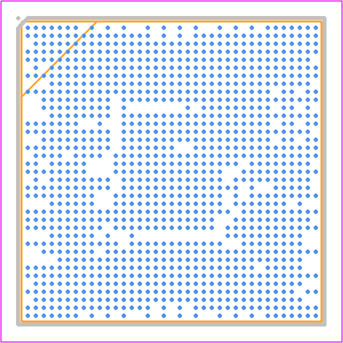 MT8390AV/AZA - Mediatek PCB footprint - BGA - BGA - 1204-Ball  VFBGA