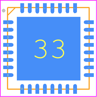 5171N32-U - THAT CORPORATION PCB footprint - Quad Flat No-Lead - Quad Flat No-Lead - 5171N32-U