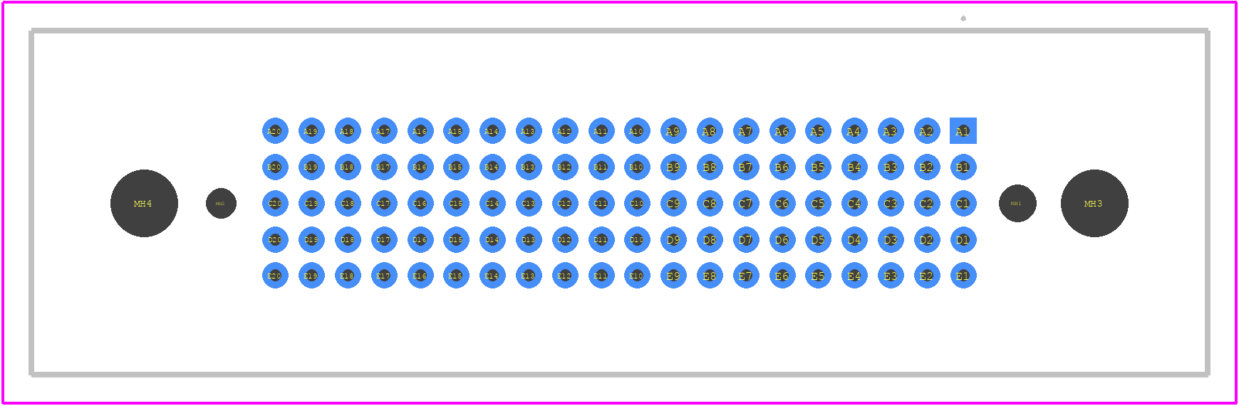 VRF-05-20-50-00-G - Molex PCB footprint - Other - Other - VRF-05-20-50-00-G-2