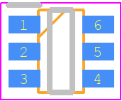 CH221K - WCH PCB footprint - SOT23 (6-Pin) - SOT23 (6-Pin) - SOT23-6L