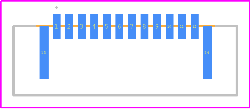 SFW12R-3STE1LF - Amphenol Communications Solutions PCB footprint - Other - Other - SFW12R-3STE1LF-2