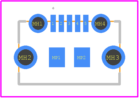 10118194-0001LF - Amphenol Communications Solutions PCB footprint - Other - Other - 10118194-0001LF-2