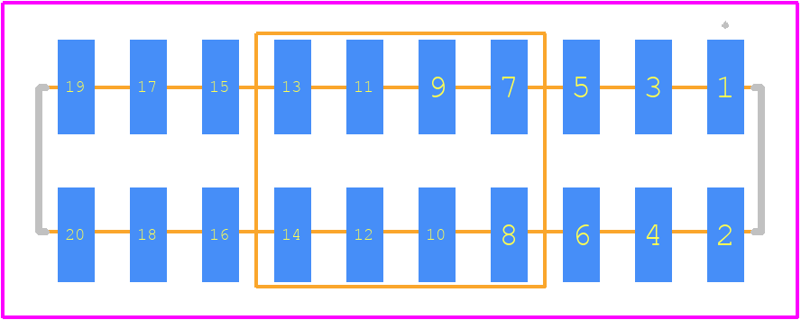 57202-G52-10ALF - Amphenol Communications Solutions PCB footprint - Other - Other - 57202-G52-10ALF-2