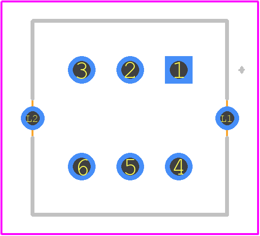 LP4EE1PBATG - E-Switch PCB footprint - Other - Other - 10.00x10.00x13.50mm