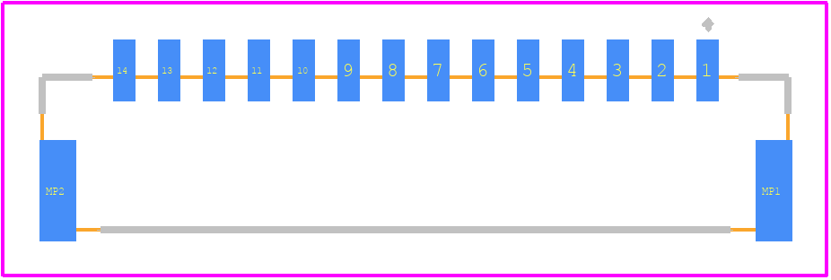 BM14B-GHS-TBT (LF)(SN) - JST (JAPAN SOLDERLESS TERMINALS) PCB footprint - Other - Other - BM14B-GHS-TBT (LF)(SN)-2