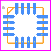 MIC2800-G2SYML-TR - Microchip PCB footprint - Quad Flat No-Lead - Quad Flat No-Lead - 16-PIN 3mm X 3mm QFN