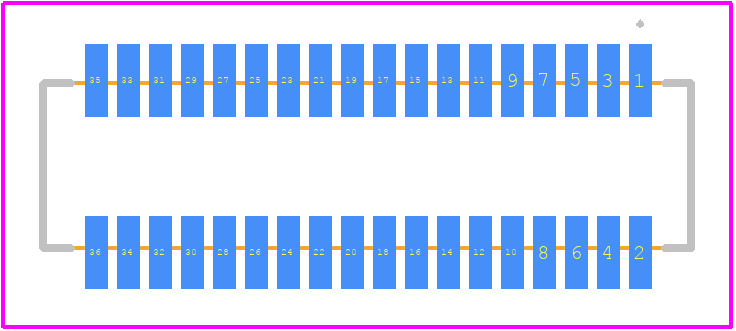 53364-3671 - Molex PCB footprint - Other - Other - 53364-3671-3