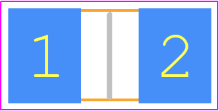 RL3264R-R120-F - Susumu PCB footprint - Resistor Chip - Resistor Chip - 2512