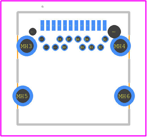 GSB3CA11310DSHR - Amphenol Communications Solutions PCB footprint - Other - Other - GSB3CA11310DSHR-2