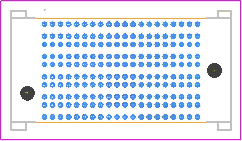 SEAF8-20-05.0-S-10-3 - SAMTEC PCB footprint - Other - Other - SEAF8-20-05.0-S-10-3-1