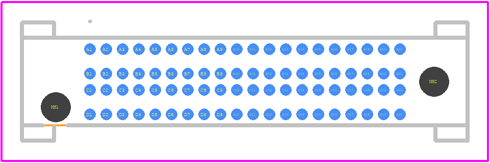 SEAF8-20-05.0-S-04-3 - SAMTEC PCB footprint - Other - Other - SEAF8-20-05.0-S-04-3-1