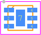 EP2-19+ - Mini-Circuits PCB footprint - Small Outline No-lead - Small Outline No-lead - MC1630-1_2023-2