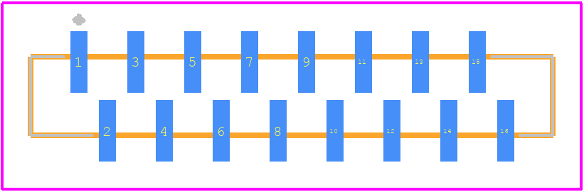 FC1-16-01-T - SAMTEC PCB footprint - Other - Other - FC1-16-01-T-2
