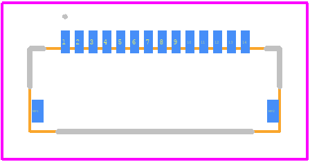 FH19SC-14S-0.5SH(09) - Hirose PCB footprint - Other - Other - FH19SC-14S-0.5SH(09)-2