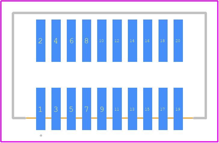147377-2 - TE Connectivity PCB footprint - Other - Other - 147377-2-1
