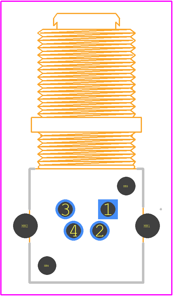 SR-M8A-04P-MM-SF7001-00B(H) - Degson PCB footprint - Other - Other - SR-M8A-04P-MM-SF7001-00B(H)-7