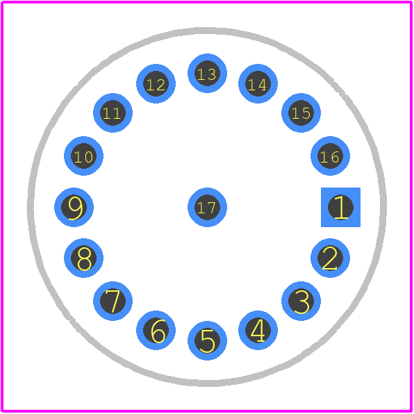 MR50-A11B-B113 - ELMA PCB footprint - Other - Other - MR50-A11B-B113