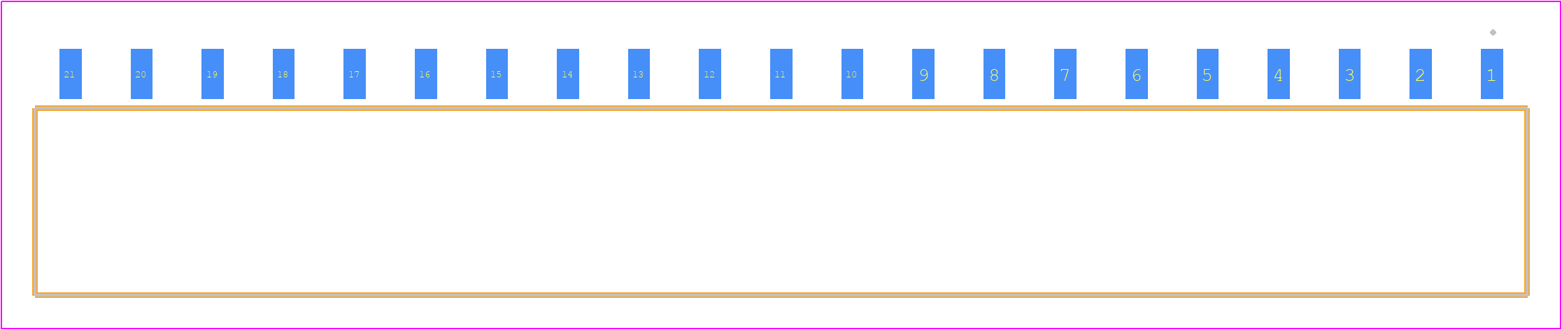 SIB-121-02-F-S - SAMTEC PCB footprint - Other - Other - SIB-121-02-F-S