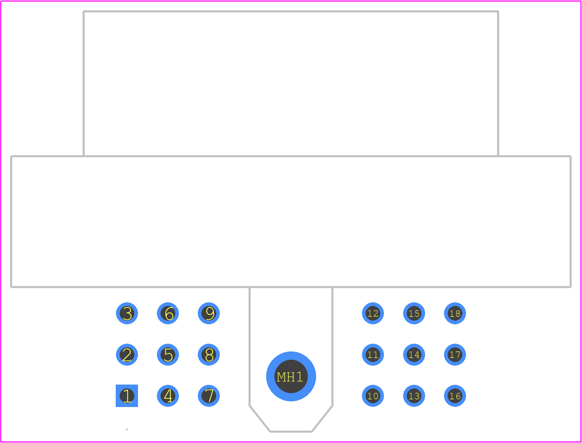5810118012 - Cinch Connectivity Solutions PCB footprint - Other - Other - 5810118012-2