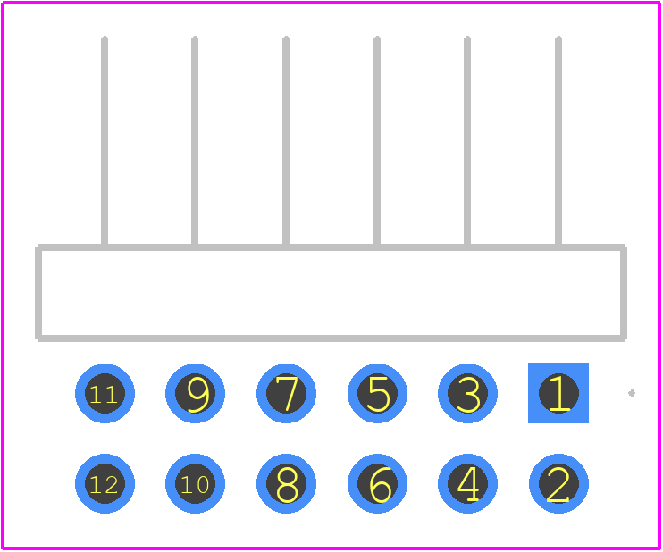 PBC06DBBN - Sullins PCB footprint - Other - Other - PBC06DBBN-4