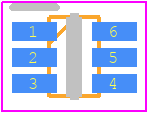 BAT54SDW - Diodes Incorporated PCB footprint - SOT23 (6-Pin) - SOT23 (6-Pin) - SOT363 (Standard)