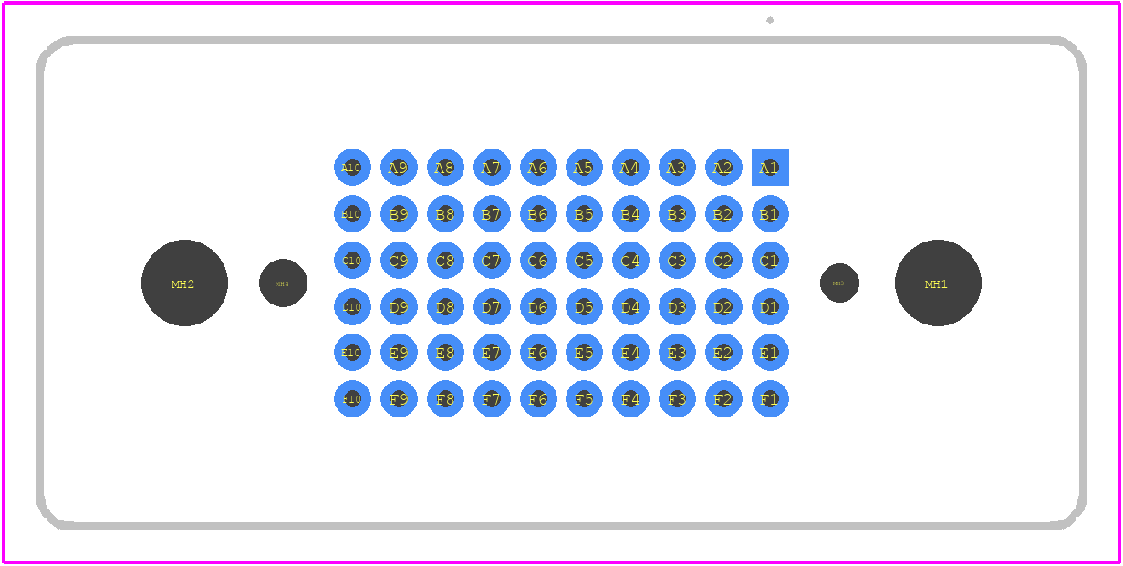 VRF-06-10-50-03-G - Molex PCB footprint - Other - Other - VRF-06-10-50-03-G-3