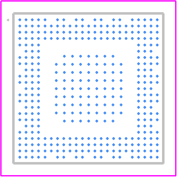 STM32MP151AAC3T - STMicroelectronics PCB footprint - Other - Other -  TFBGA 361 12x12x1.2 P 0.5 mm