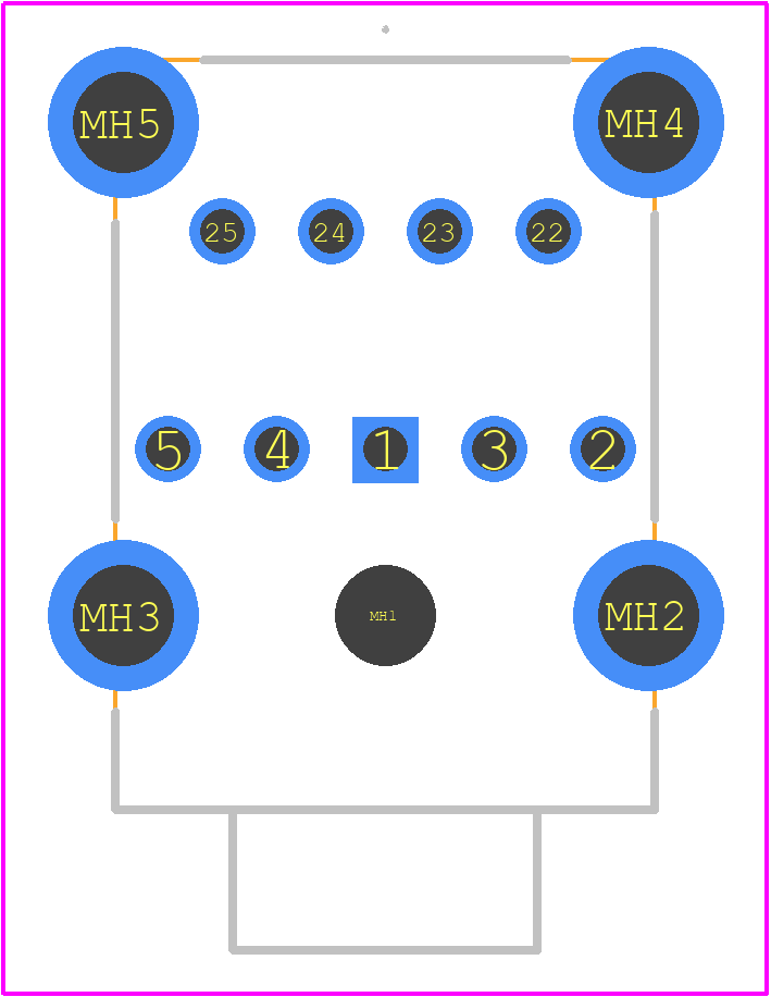 ABA-JAK-038-K44 - LOTES PCB footprint - Other - Other - ABA-JAK-038-K44-2