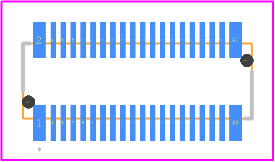 WR-40SB-VFH05-N1-R1500 - JAE PCB footprint - Other - Other - WR-40SB-VFH05-N1-R1500