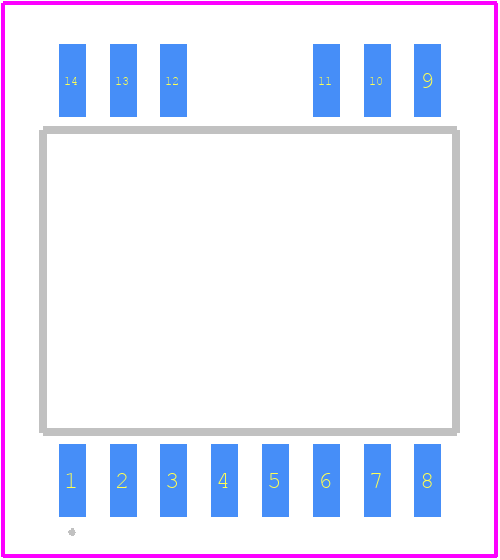2EDR9259XXUMA1 - Infineon PCB footprint - Other - Other - DSO14-300mil