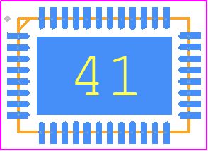 PI3DPX1205A1 - Diodes Incorporated PCB footprint - Quad Flat No-Lead - Quad Flat No-Lead - PI3DPX1205A1-9